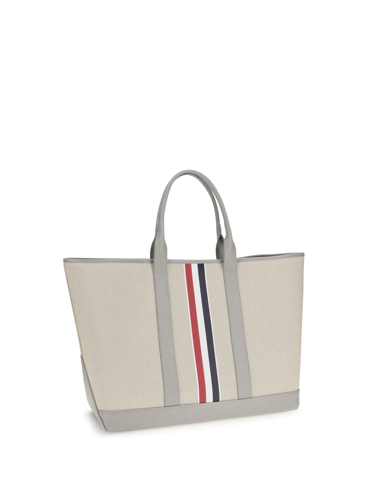 Thom Browne Canvas Tote Bag - Lt Grey
