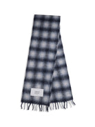 Maison Kitsuné Checked alpaca Scarf - Classic Navy/Anthracite