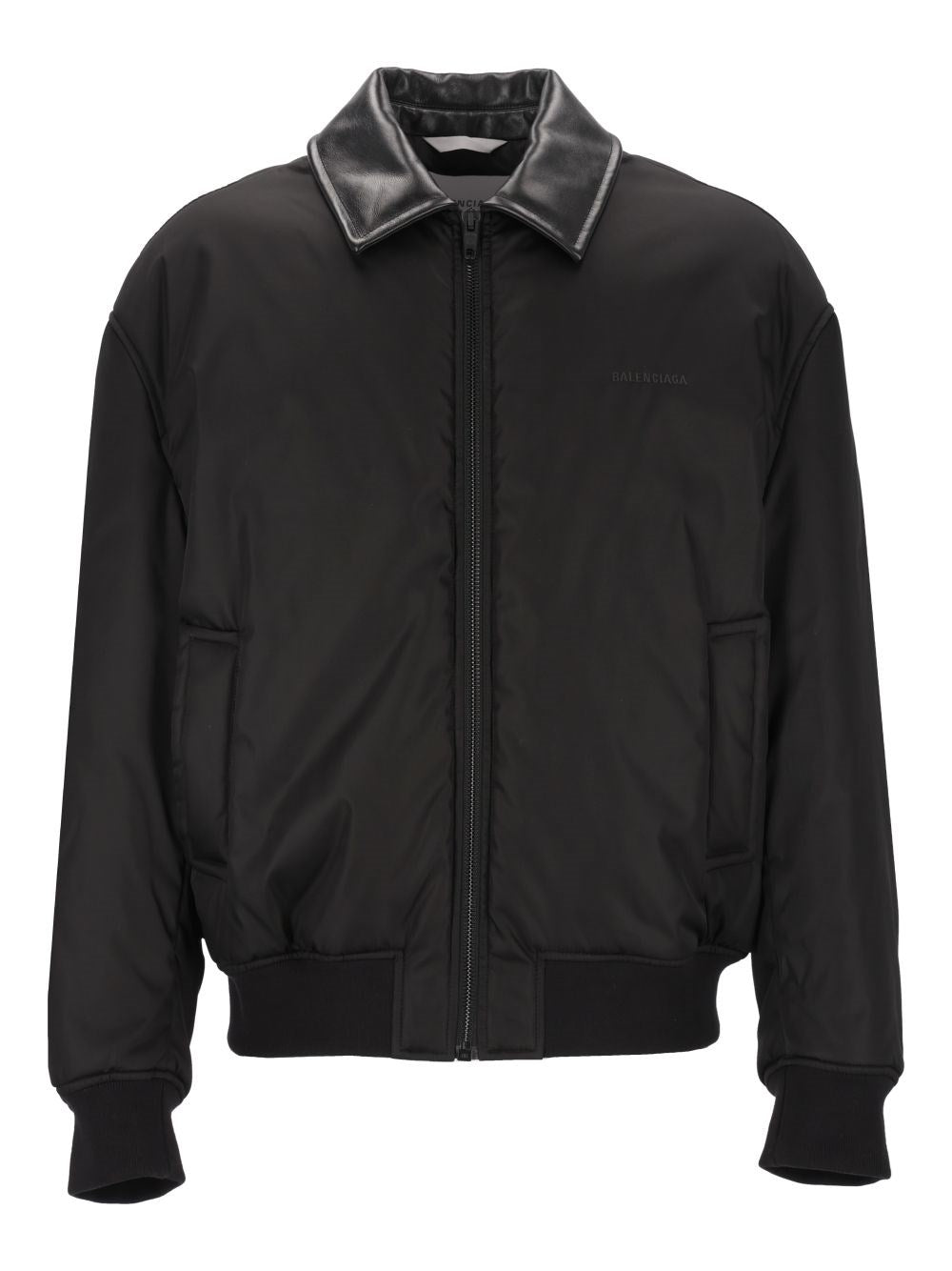 Balenciaga Cocoon Bomber In Twill - Black
