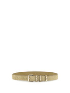 Valentino Garavani Rockstud suede Belt - Havana Beige