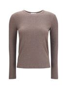 Max Mara Ribbed long-sleeve Sweater - Cacha' Dark Mel