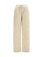 Moncler Teddy-effect fleece Sweatpants - Open White