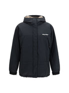 Miu Miu Long Shearling padded Jacket - Black