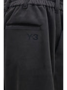 Y-3 Corduroy velvet sport Pants - Black