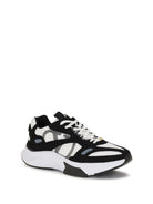 Valentino Garavani Demivee mesh and suede Sneakers - White/Black/Grey C/Black/Bia-Ne-Ne