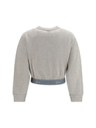 Kenzo Cropped Sweatshirt - Pale Grey