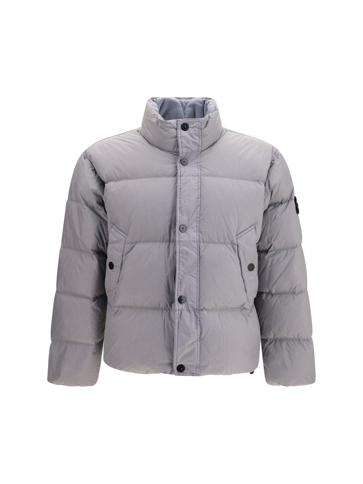 Stone Island Quilted high-neck Puffer Jacket - Grey