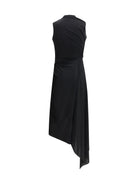 Balenciaga Draped midi Dress - Black