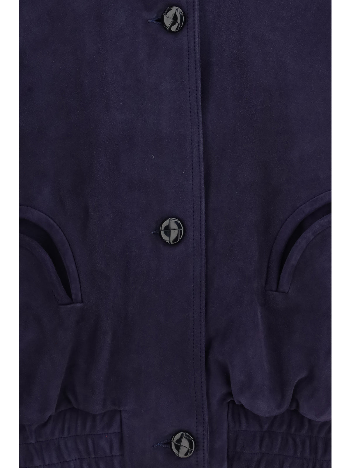 Blazé Milano Viva Charlie suede Bomber Jacket - Nuit