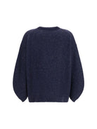 Fabiana Filippi Bouclé yarn Sweater with lurex - Blue Notte