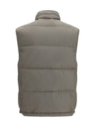 Brunello Cucinelli Sleeveless padded Gilet - Army Washed+Panama