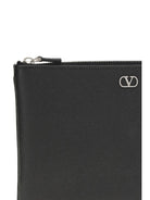 Valentino Garavani Leather Pouch - Black