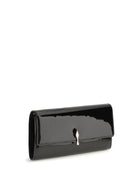 Christian Louboutin Bettina patent leather chain Wallet - Black