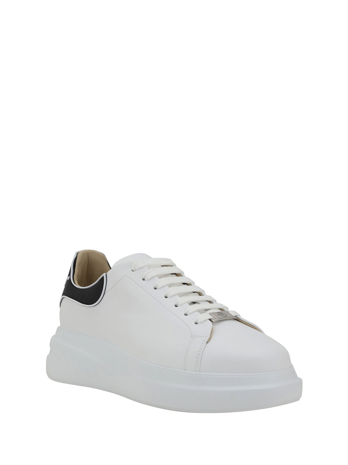 Philipp Plein Leather Sneakers - White