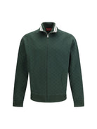 Gucci GG technical jersey zip Jacket - Deep Emerald Green