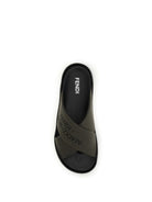 Fendi Double Slide Sandals - V.Militare Nero+Nero