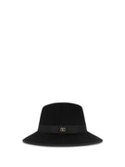 Valentino Garavani VLogo Signature Hat - Black/Antique Light Gold