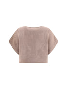 Alaïa Chunky knit Sweater - Sable