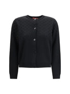 Gucci Long-sleeve crew-neck Cardigan - Black/Mix