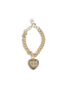 Valentino Coeur Royal chain Bracelet - Gold/Red