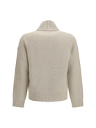Moncler Wool and cashmere high-neck Sweater - Stone