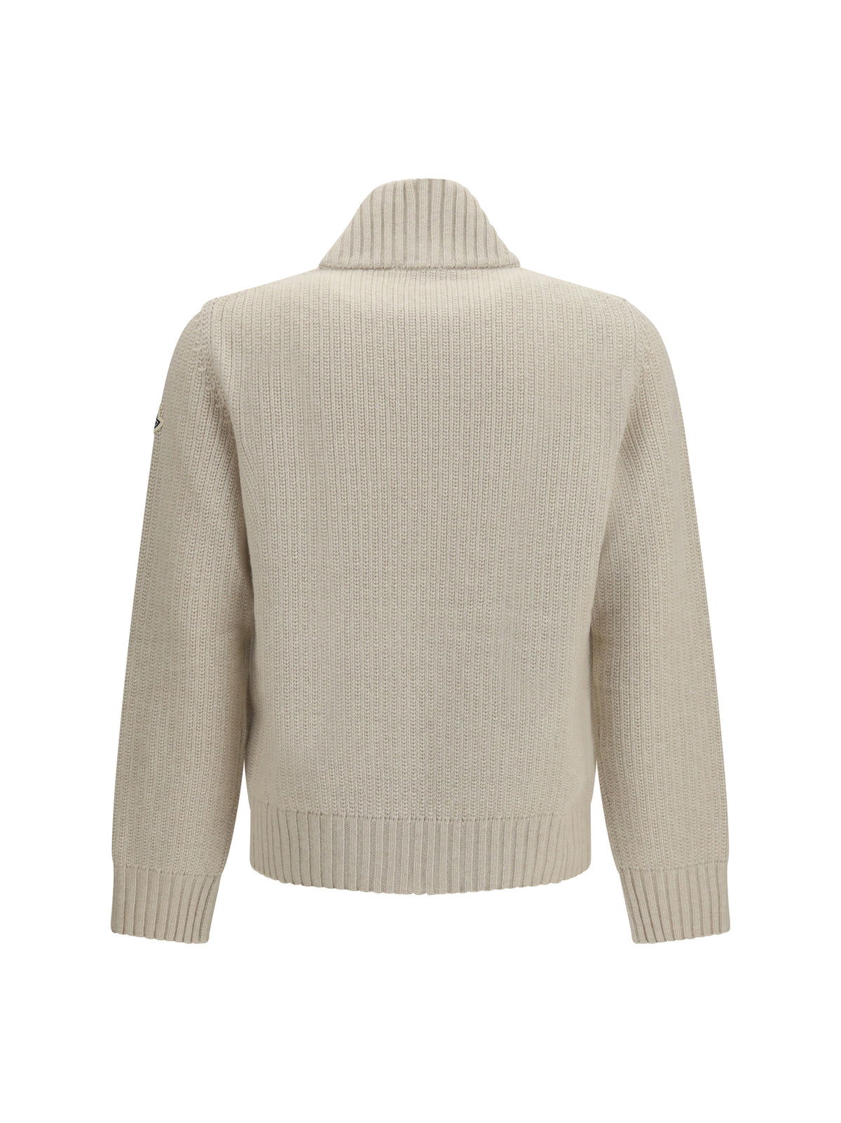 Moncler Wool and cashmere high-neck Sweater - Stone
