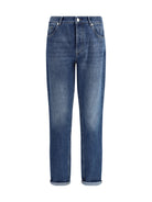 Brunello Cucinelli Cuffed Jeans - Denim Medium Old