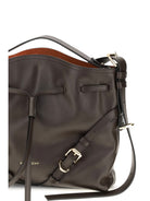 Givenchy Small Voyou Bucket Handbag in glossy leather - Chocolate