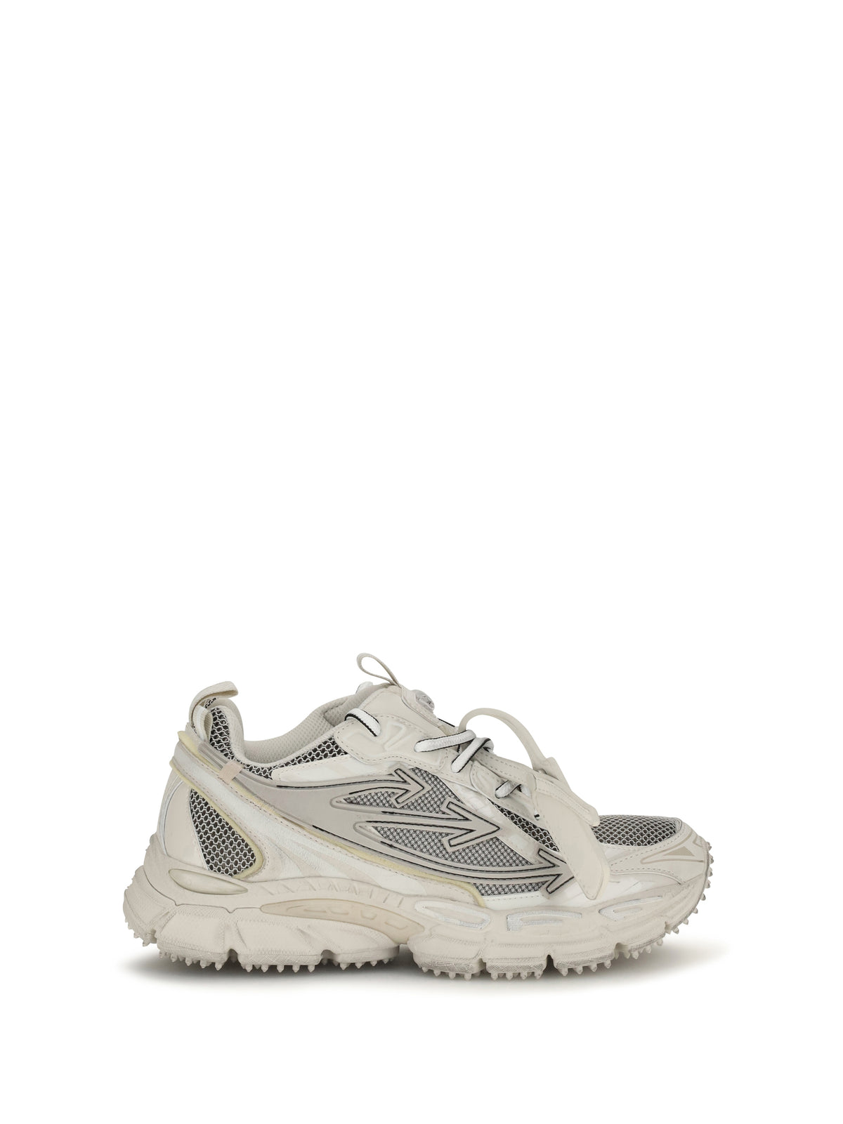 Off-White Be Right Back Worn Out Sneakers - Beige/ Grey