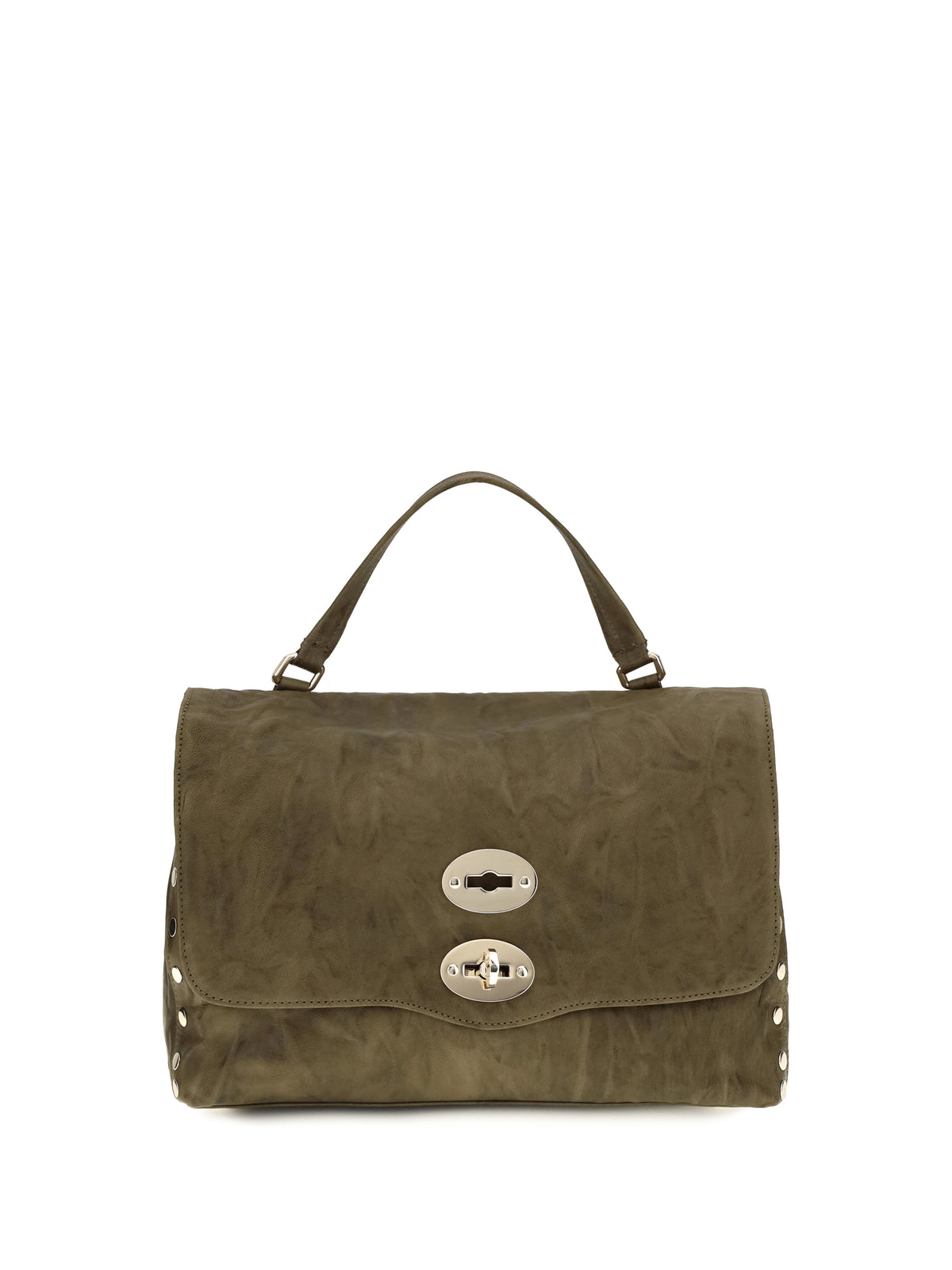 Zanellato Postina Officina Top Handle Bag - Green Olive Giaraffa