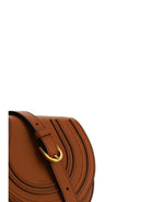 Chloé Small Marcie leather Shoulder Bag - Tan
