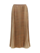 Fabiana Filippi Pleated midi Skirt - Acero/Chine'