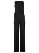 Saint Laurent Bustier Jumpsuit "Cassandre" - Black