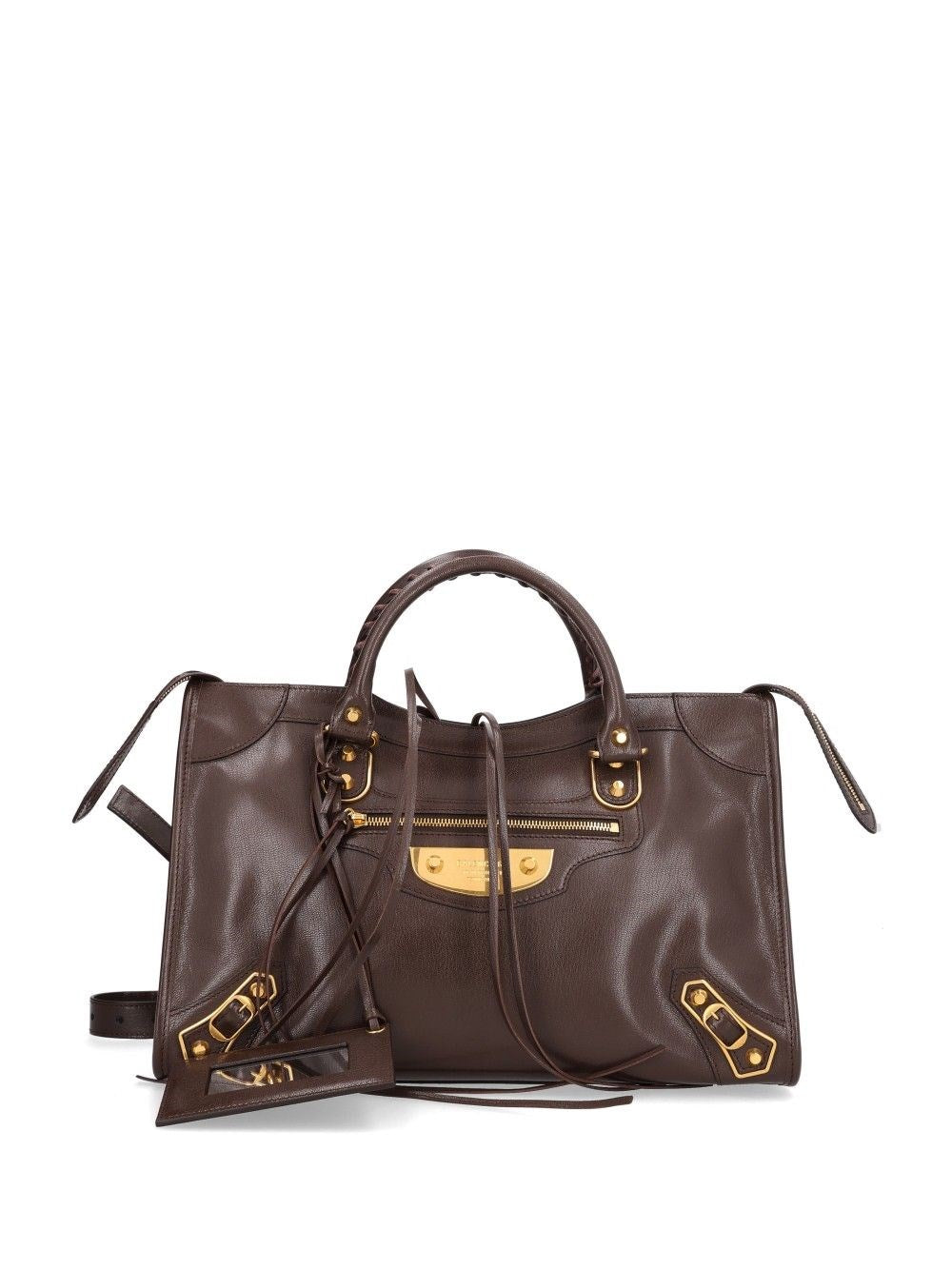 Balenciaga "Le City Uptown" Medium Shoulder Bag - Brown