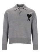 Ami Pullover Polo Ami De Cœur - Grey