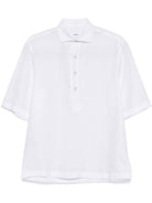 Lardini Linen Polo Shirt - White