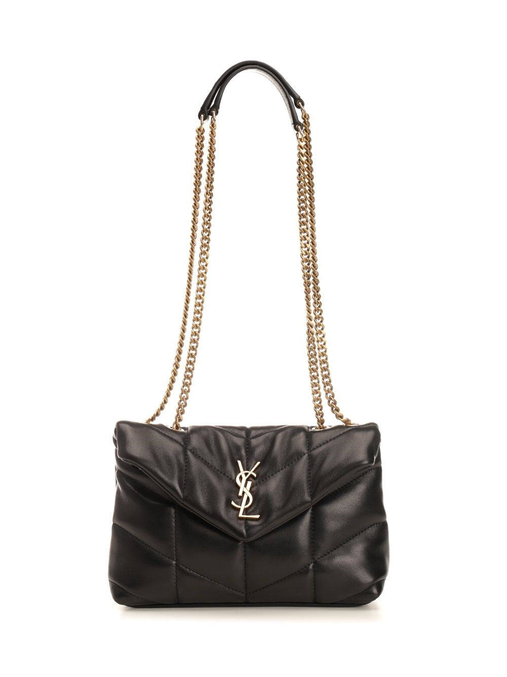 Saint Laurent Mini "Loulou Puffer" Bag - Black