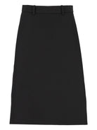 Balenciaga "Folded" Midi Skirt - Black