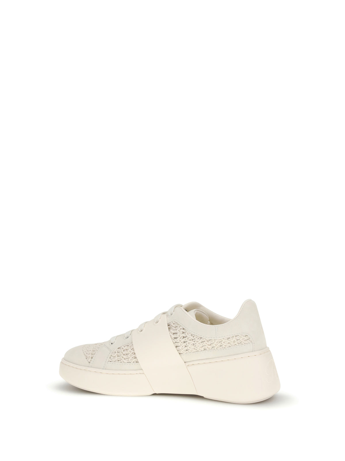 Roger Vivier Viv' Skate leather Sneakers with embroderies details - White Marmo