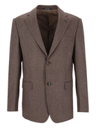 Emporio Armani Herringbone Dress - Brown