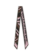 Pucci Silk Twill Scarf - Khaki Pink