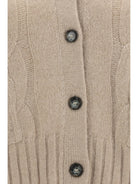 Allude Cashmere and silk Sweater with buttons - 48
