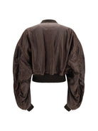 Rick Owens Cropped leather Bomber Jacket - 84