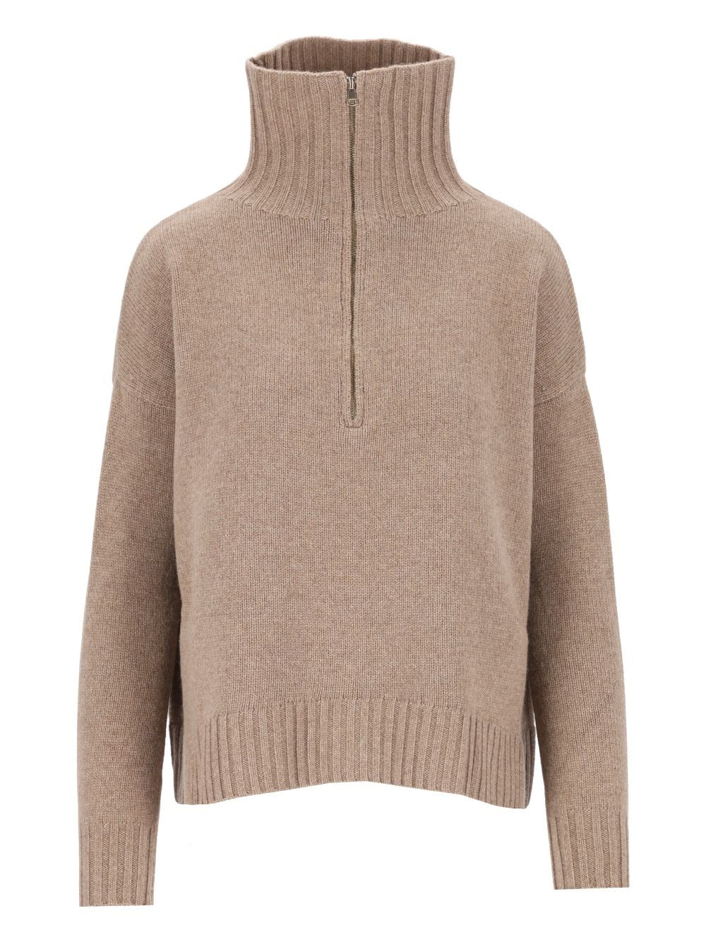 Max Mara Cashmere Yarn Turtleneck Sweater - Beige