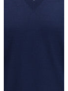 Prada Cotton V-neck Sweater - Bleu