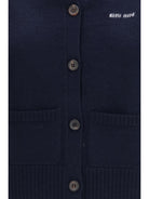 Miu Miu Cashmere cardigan Vest - Bleu
