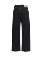 Balenciaga High-rise straight-leg Jeans - Lt Vint Blck W Eff
