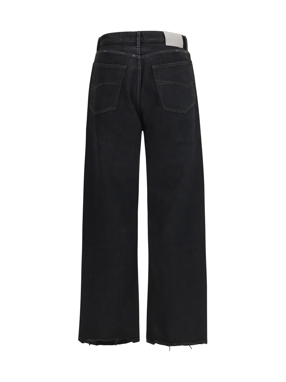 Balenciaga High-rise straight-leg Jeans - Lt Vint Blck W Eff