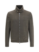 Brunello Cucinelli Wool zip Jacket with high collar - C014