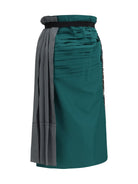 Prada Patchwork Midi Skirt with panel construction - Ematite